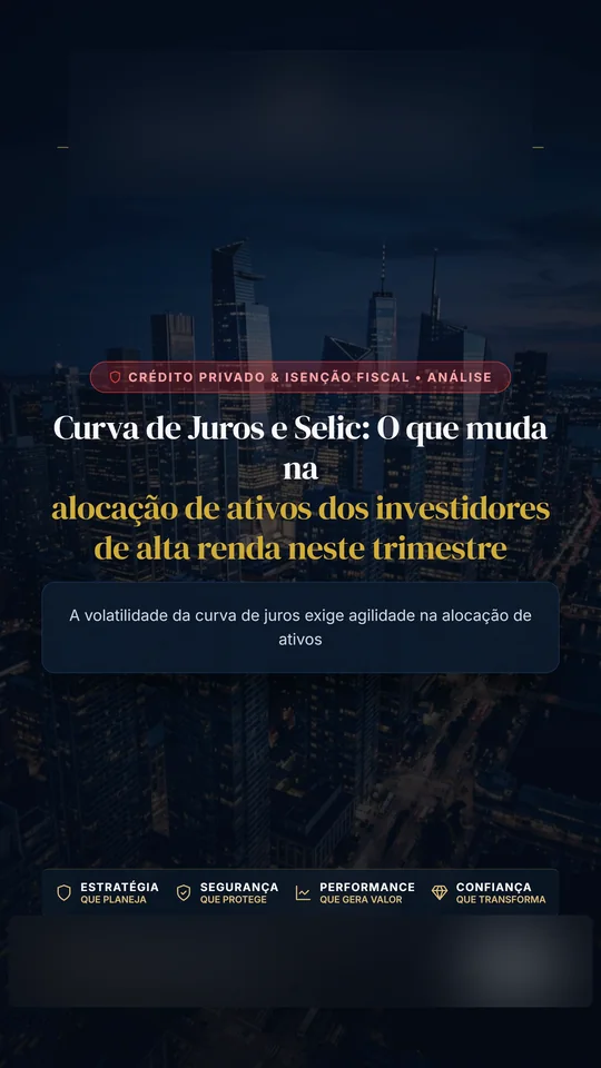 Reel real de cliente do segmento Investimentos, com dados do cliente ocultados